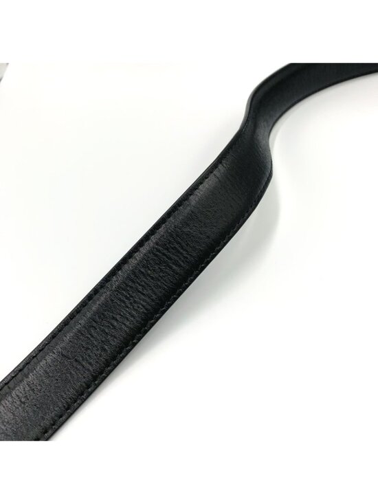 Celine Triomphe Leather Black Belt Gold main image 7